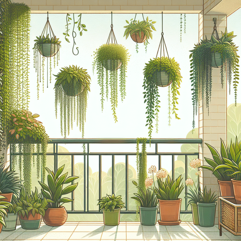 plantas pendentes para varanda