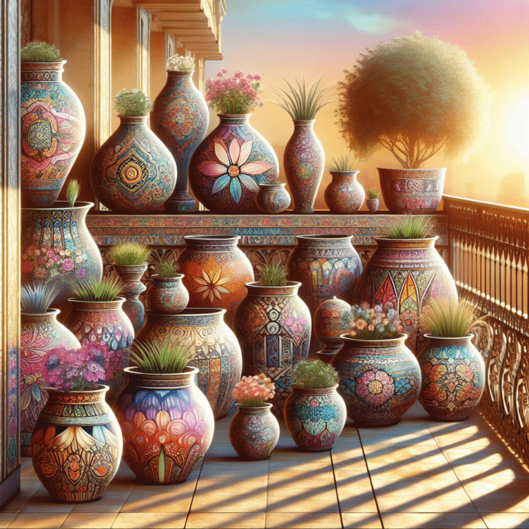 ideias para personalizar vasos na varanda