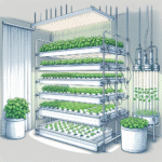 horta hidropônica indoor.