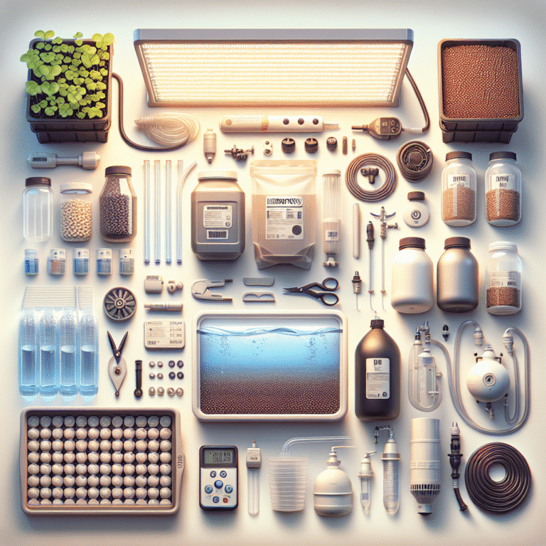 materiais necessários para hidroponia caseira