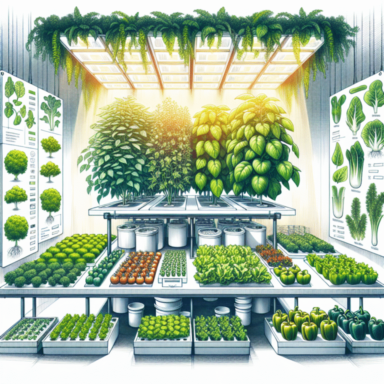 hortaliças em sistema hidropônico