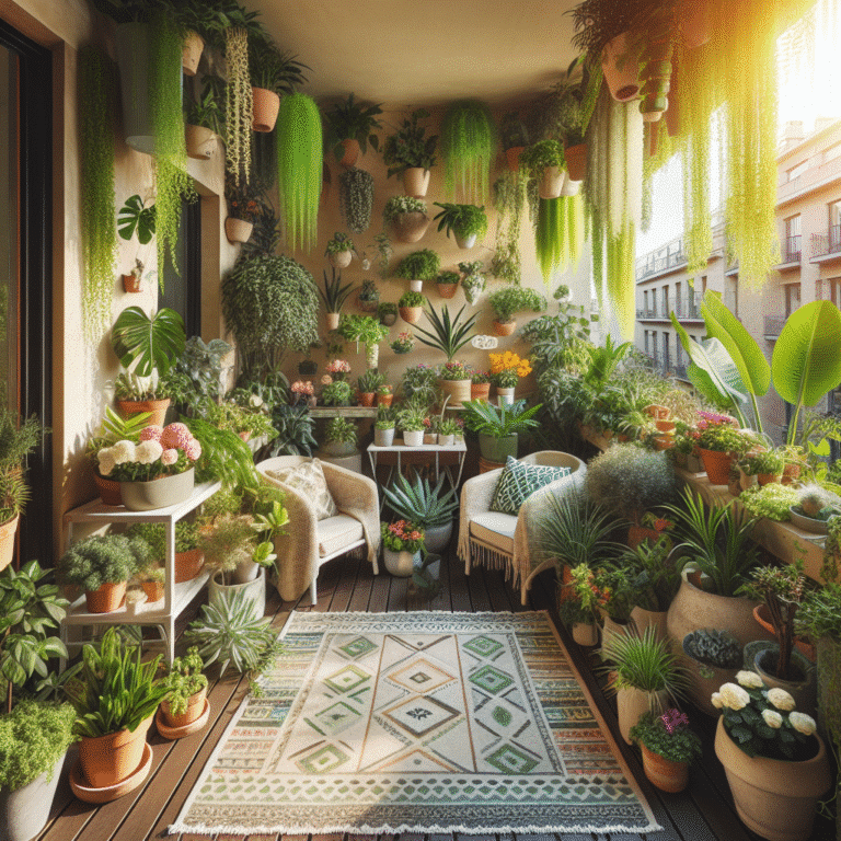 ideias criativas para revestir a varanda com plantas